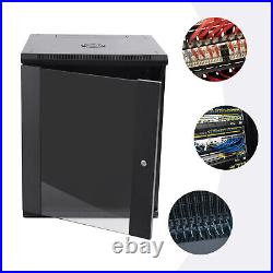 Data Wall Cabinet Wall Mount Server Data Cabinet Enclosure Rack Network Box 15U