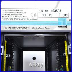 Dell PS38S 24U 19 Server Rack Cabinet Enclosure 24W x 40D x 47H No Keys