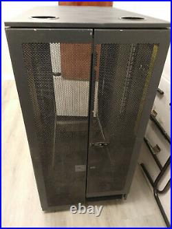 Dell PowerEdge 24U Server Rack Enclosure Cabinet Good condition with wheels