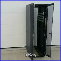 Dell Powered 4210 Series 42u Black Server Cabinet Rack Enclosure Us-0r3066 #1
