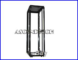 Dell Poweredge 4210 Series 42u Black Server Cabinet Rack Enclosure Pw412 0pw412