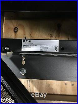 Eaton 42U Server Floor Rack Enclosure Cabinet with Mesh Doors & Solid Sides
