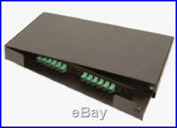 Fiber Enclosure 24-PORT RACK MOUNT CABINET Loaded with 24 10G 50u LC/LC Adapters