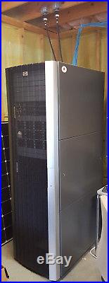 HP 42U Server Rack Cabinet Enclosures including mounted powerstrips and (2) PDUs
