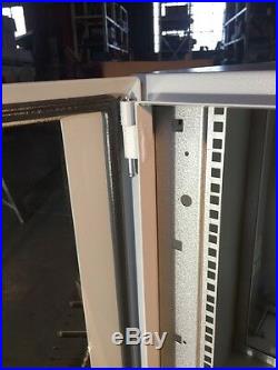 Hoffman 13U Wall Mount Rack Server Cabinet Enclosure 23-5/8x23dx25h GlassDoor