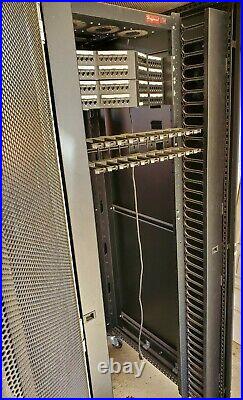 Hoffman ProLine ConnekTek Network Server Rack Cabinet Enclosure 42u Wheels Used