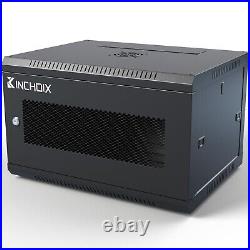 Kinchoix 6U Server Cabinet Wall Mount Network Rack Enclosure Cabinet Enclosur