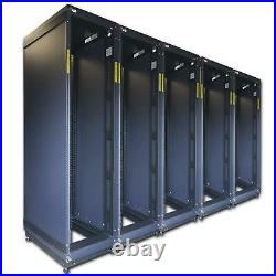 LOT OF 5 Dell 7142 Series 42U Server Rack Enclosure Cabinets NO DOORS