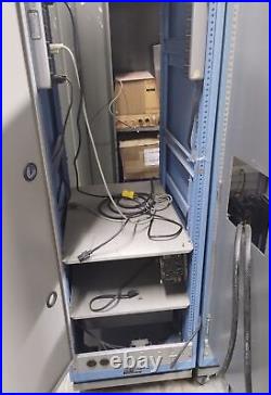 Lot of (2) Unholz Dickie 19 34U Test Equipment Rack Cabinet Enclosure