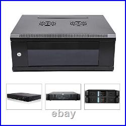 Modern 4U Wall Mount Network Server Cabinet Enclosure Rack Black With Lock Door Modern 4U Wall Mount Network Server Cabinet Enclosure Rack Black With Lock Door