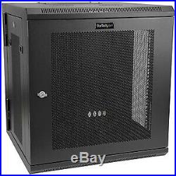 NEW! 12U Wall-Mount Server Rack Cabinet Up To 17 In. Deep Hinged Enclosure