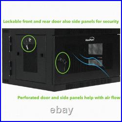 NavePoint 6U Wall-Mount Network Rack Cabinet Enclosure, 450mm Depth, Hinged Back NavePoint 6U Wall-Mount Network Rack Cabinet Enclosure, 450mm Depth, Hinged Back