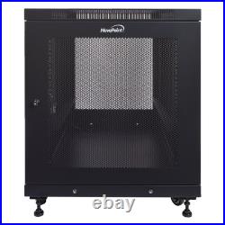 NavePoint Rack Enclosure Server Cabinet, Mid Depth 33 Inch Deep, Perforated NavePoint Rack Enclosure Server Cabinet, Mid Depth 33 Inch Deep, Perforated