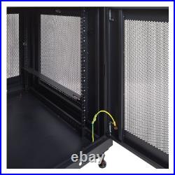 NavePoint Rack Enclosure Server Cabinet, Mid Depth 33 Inch Deep, Perforated NavePoint Rack Enclosure Server Cabinet, Mid Depth 33 Inch Deep, Perforated