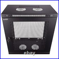 NavePoint Wall Mount Rack Enclosure Server Cabinet 16.5 Inch Deep, Switch-Depth