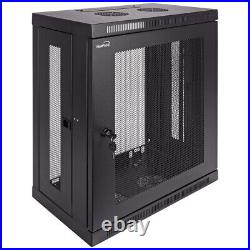 NavePoint Wall Mount Rack Enclosure Server Cabinet 16.5 Inch Deep, Switch-Depth