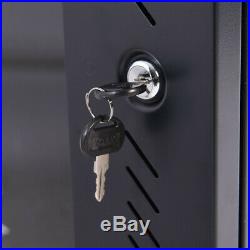 New 18U Network Server Data Cabinet Wall Mount Enclosure Rack Glass Door Lock