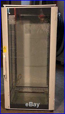New 24U 19 Rackmount Server Rack Enclosure Computer Cabinet, Glass Front Door