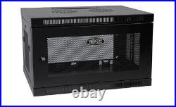 Open Box Tripp Lite SRW6U 6U Wall Mount Rack Enclosure Server Cabinet Black