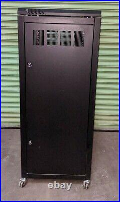 Prism 27U 600 x 800 Black Rack Server Cabinet Enclosure