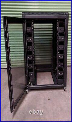 Prism 27U 800 x 1000 Black Rack Server Cabinet Enclosure + Fan