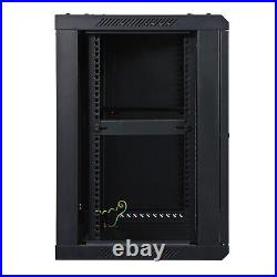 Professional 12U Wall Mount 19-inch IT Network Cabinet Enclosure Server Rack 18