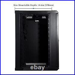 RackPath Wall Mount Server Cabinet Network Rack Enclosure, Quiet Cooling 12U RackPath Wall Mount Server Cabinet Network Rack Enclosure, Quiet Cooling 12U