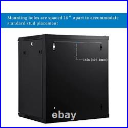 RackPath Wall Mount Server Cabinet Network Rack Enclosure, Quiet Cooling 12U RackPath Wall Mount Server Cabinet Network Rack Enclosure, Quiet Cooling 12U