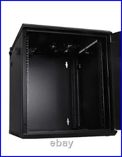 RackPath Wall Mount Server Cabinet Network Rack Enclosure, Quiet Cooling 12U RackPath Wall Mount Server Cabinet Network Rack Enclosure, Quiet Cooling 12U