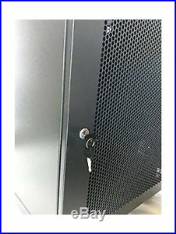 Rising 12U Wall Mount Network Server Cabinet Rack Enclosure ventilation Door
