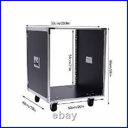 Rolling Network Server Data Cabinet Enclosure Rack withPortable Built-in Handles