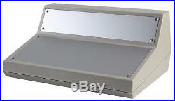 SLOPED CONSOLE GREY 268X117.5X185MM Enclosures & 19 Cabinet Racks