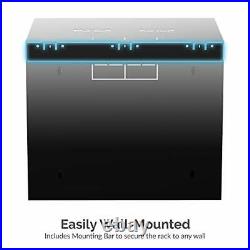 Sabrent 9U IT Wall Mount Rack Enclosure 19 Inch Black Server Cabinet with Loc