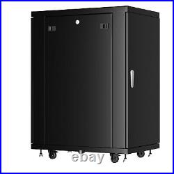 Server Rack 18U Network Cabinet 32 depth Data Server Cabinet BONUS INCLUDED
