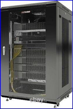 Server Rack 18U Wall Mount Cabinet Locking Networking Data Enclosure VENTED Door