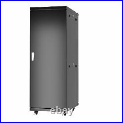 Server Rack 32U Network Cabinet 24 depth Data Server Cabinet BONUS INCLUDED