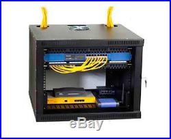 Server Rack 8U Network Security Wall Cabinet Enclosure Lockable WR-K10-3336-8E
