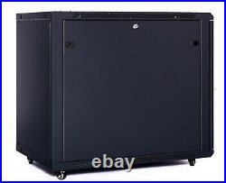 Server Rack Cabinet Enclosure 12U 35 Depth For Server Equipment