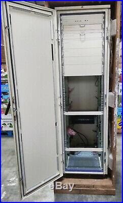 Server Rack Cabinet Enclosure 23.5 X 35 X 7FT White Atlas BSL-1234-Tam