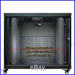 Server Rack Cabinet Enclosure Premium Series 15U 35 Depth. CDM