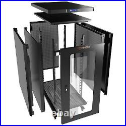 Server Rack acoustic Cabinet Enclosure 15U 35 inch Depth Soundproof