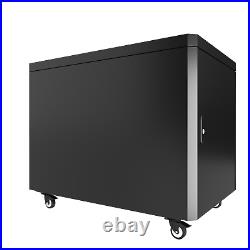 Sound Proof Server Rack 12u 35 inch Deep Silent Enclosure LCD Auto Cooling