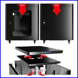 Sound Proof Server Rack Cabinet 12U 900 mm Deep Silent Enclosure on Casters