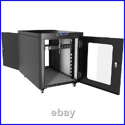 Sound Proof Server Rack Cabinet 12U 900 mm Deep Silent Enclosure on Casters