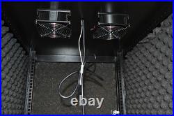 Soundproof Server Rack Cabinet Enclosure 12U 35 inch Depth Glass Door on Rollers