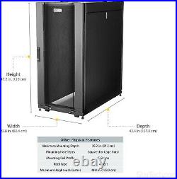 StarTech.com RK2537BKM 25U Deep Enclosure Server Rack Cabinet