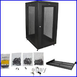 StarTech.com Server Rack Cabinet 24U 31in Deep Enclosure Network Cabinet