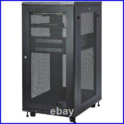 StarTech.com Server Rack Cabinet 24U 31in Deep Enclosure Network Cabinet