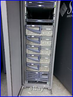 Sun Rack 19 Server Data Cabinet Enclosure with Side Panels, Doors Unlocked