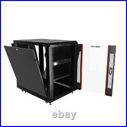 Sysracks 15U Cabinet Portable Enclosure 35 inch Deep Rack Accessories Free